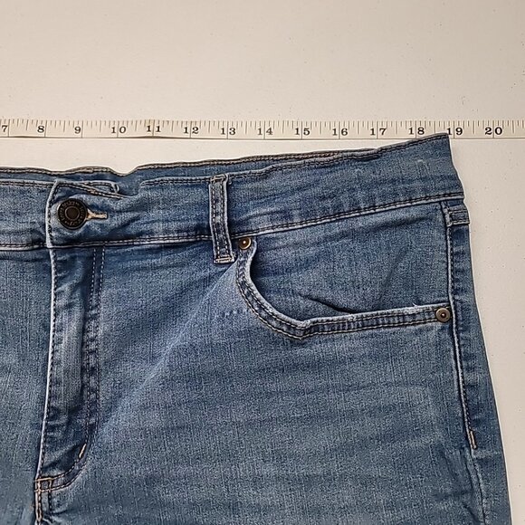 Terra & Sky TS Straight Leg Denim Jeans Womens Plus Size 22W Blue High Rise - Picture 10 of 16